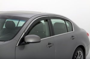 Infiniti M45 Ventvisors - Husky Liners - Low Profile - Chrome - `06-`10